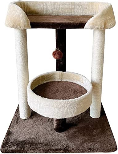 Frühlings- und Sommerhaustier-Katzen-Klettergerüst Integriertes kratzfestes Krallen-Sisal-Spielzeug for Haustiere (Color : A, Size : One Size) von TATSEN
