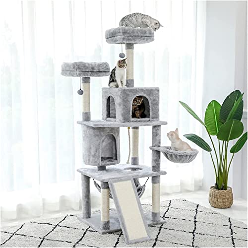 Katzen-Kletterbock Pet Scratcher Tree Multi-Level-springende Möbelkugel-Katzen, die Spielzeug mit Nest Spielen von TATSEN