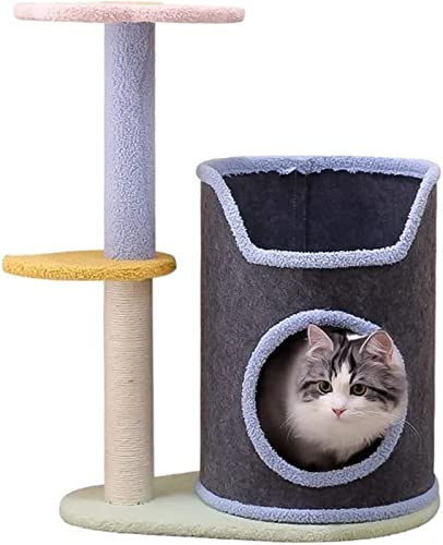 Katzen Klettergerüst Katzennest Mehrschichtiges Baumloch Filztuch Katzenhaus besetzt kein Land von TATSEN