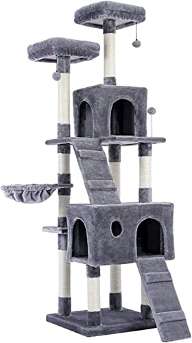 Katzenbaum mit mehreren Ebenen für Katzen mit gemütlichen Sitzstangen, stabiles Klettergerüst für Katzen von TATSEN