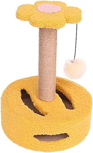 Katzenbaumturm Katzen Kratzen Kratzspielzeug for Katzen Sisalvlies Verschleißfestes Haustierspielzeug (Color : Natural, Size : One Size) von TATSEN