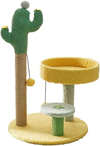 Sisal Katzen Baum Katzen Turm Kätzchen Klettergerüst Spielzeug Lustige Springplattform Sisal Katzen Kratzbaum Heimtierbedarf von TATSEN