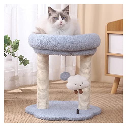 Tower Condo Cats Scratcher Post Spielzeug-Kratzbaum for Katzen Klettergerüst Haustiermöbel Heimtierbedarf (Color : Dark, Size : One Size) von TATSEN
