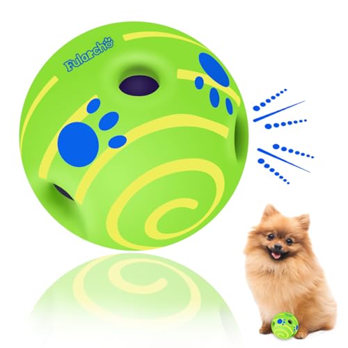 Hundebälle, Wackelball, 7 cm, Giggle Ball für Hunde, interaktives Hundespielzeug, quietschend, kleiner Hundespielzeug, lustiger Kicherton, zieht Aufmerksamkeit beim Schütteln auf sich, Spielzeug für von TAUCHGOE