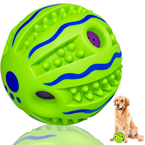 TAUCHGOE 4.72" Hundespielzeug Ball Interaktives Ball Widerstandsfähige Zähne Training Wasserspielzeug für kleine mittlere große Hunde von TAUCHGOE