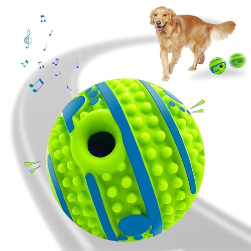 TAUCHGOE Interaktives Hundespielzeug, 15 cm, quietschender Ball für Hunde, bewegliches Hundespielzeug, lautes Hundespielzeug gegen Langeweile, Training TAUCHGOE Interaktives Hundespielzeug, 15 cm, quietschender Ball für Hunde, bewegliches Hundespielzeug, lautes Hundespielzeug gegen Langeweile, Training von TAUCHGOE