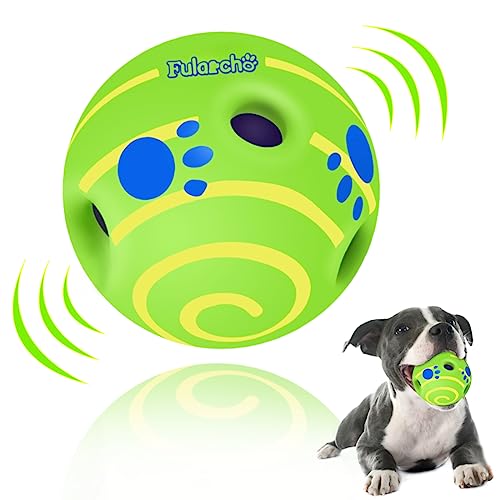 TAUCHGOE Interaktives Hundespielzeug, Wackelball für mittelgroße und große Hunde, Wackeln, Wackeln, Wackeln, Wackeln, lustige Geräusche, quietschender aktiver Ball, Hundespielzeug für IQ-Training von TAUCHGOE