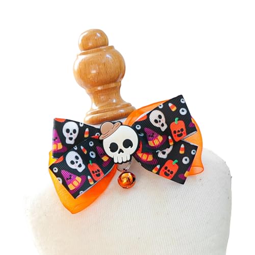 Halloween-Katzenhalsband, niedliche Fliege mit Glöckchen für kleine Hunde, gruseliges Kätzchen-Halsband, für Halloween, Welpen, Kätzchen, Party, Kostüm, Verkleidungszubehör Halloween-Katzenhalsband, niedliche Fliege mit Glöckchen für kleine Hunde, gruseliges Kätzchen-Halsband, für Halloween, Welpen, Kätzchen, Party, Kostüm, Verkleidungszubehör von TAZIZI