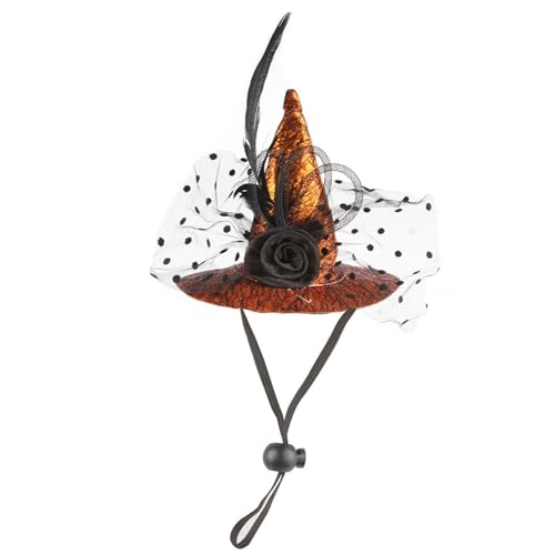 Haustier-Hexenhut, lustiger Hexenhut mit Stretch-Kinnseil, Halloween-Kostüme, für Katzen, Hunde, Outfits, Party, Fotografie, Requisiten, Cosplay Haustier-Hexenhut, lustiger Hexenhut mit Stretch-Kinnseil, Halloween-Kostüme, für Katzen, Hunde, Outfits, Party, Fotografie, Requisiten, Cosplay von TAZIZI