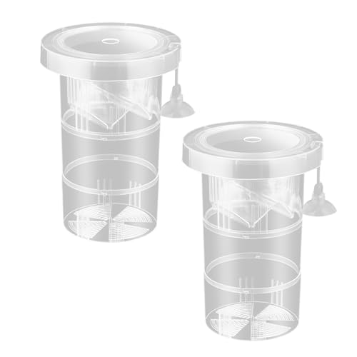 Schwimmende Aquarien Zuchtbox für sicheres Laichen und Braten von Fischen, wiederverwendbar, Trennwand für Aquarien, Zuchtbox, 2 Stück Schwimmende Aquarien Zuchtbox für sicheres Laichen und Braten von Fischen, wiederverwendbar, Trennwand für Aquarien, Zuchtbox, 2 Stück von TAZIZI