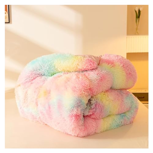 TBFAZDEL Winter-Steppdecke, dicker Plüsch-Kern, warme Lammdecke, doppelseitige Kaschmir-Steppdecke, Turm-Hibiskus-Winterdecke für Winter, Doppelbett, Bettwäsche, Kingsize-Bett – 200 x 220 cm TBFAZDEL Winter-Steppdecke, dicker Plüsch-Kern, warme Lammdecke, doppelseitige Kaschmir-Steppdecke, Turm-Hibiskus-Winterdecke für Winter, Doppelbett, Bettwäsche, Kingsize-Bett – 200 x 220 cm von TBFAZDEL