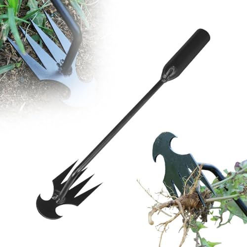 TBLMPNE Unkrautstecher Edelstahl, 2024 Wurzeljäter Handgartengeräte Manuelles Unkrautjätgerät aus Edelstahl, Manueller Weeder Löwenzahnzieher Rasenmäher für den Garten Rasen Hof (4-Zinken 30cm) TBLMPNE Unkrautstecher Edelstahl, 2024 Wurzeljäter Handgartengeräte Manuelles Unkrautjätgerät aus Edelstahl, Manueller Weeder Löwenzahnzieher Rasenmäher für den Garten Rasen Hof (4-Zinken 30cm) von TBLMPNE