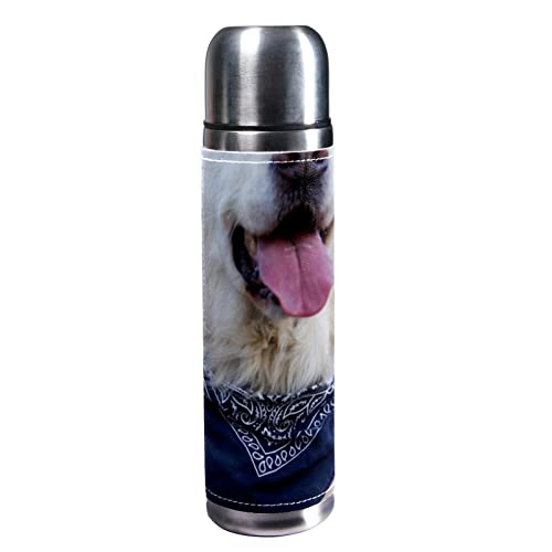 Isolierte Wasserflasche Edelstahl-Wasserflaschen Metall-Wasserflasche,Golden Retriever Tier Hund Haustier Isolierte Wasserflasche Edelstahl-Wasserflaschen Metall-Wasserflasche,Golden Retriever Tier Hund Haustier von TBOUOBT
