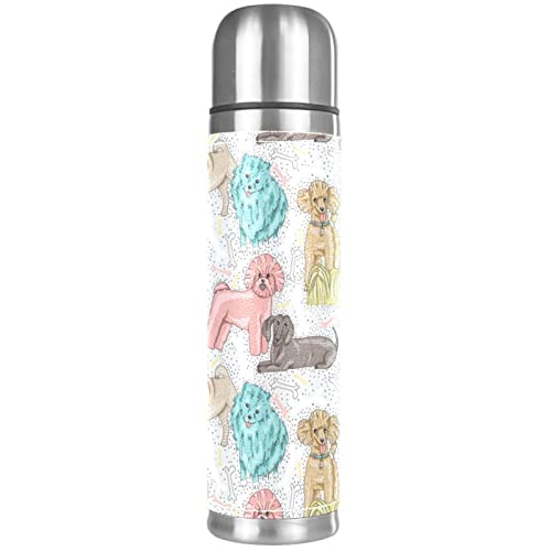 Isolierte Wasserflasche Edelstahl-Wasserflaschen Metall-Wasserflasche,Haustier Hunde Pudel Mops Isolierte Wasserflasche Edelstahl-Wasserflaschen Metall-Wasserflasche,Haustier Hunde Pudel Mops von TBOUOBT