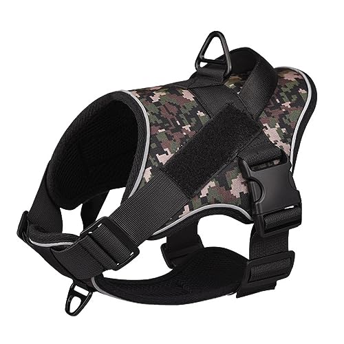Hundegeschirr Camou Brustgeschirr mit Reflexstreifen Griff Trainingsweste Robust Welpegeschirr Mesh Atmungsaktiv Brustweste Einstellbar Sicherheitsgeschirr für Kleine Mittelgroße Hunde Camou XL Hundegeschirr Camou Brustgeschirr mit Reflexstreifen Griff Trainingsweste Robust Welpegeschirr Mesh Atmungsaktiv Brustweste Einstellbar Sicherheitsgeschirr für Kleine Mittelgroße Hunde Camou XL von TCNGKIJIUK