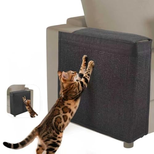 TCooSo Katzenkratzschutz für Couch – Sofa-Eckkratzer mit farblich abgestimmtem Sisalpolster, Katzenkratzschutz mit erweiterter Abdeckung, Sisalbereich, universelle Passform und kein Links/Rechts von TCooSo