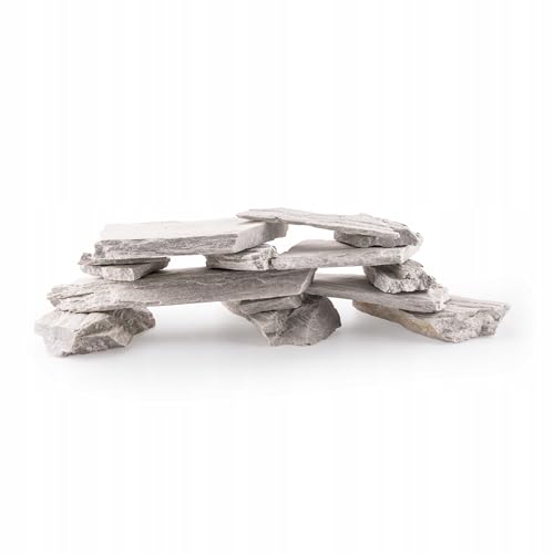 TD STONES Aquarium Schiefersteine Weiß 5 kg – Strukturierte Natursteine Deko für Aquascaping, Rückwand & Höhlen – Terrarium Zubehör – Handverlesen, Wasserneutral, Sofort Einsetzbar, Dekosteine TD STONES Aquarium Schiefersteine Weiß 5 kg – Strukturierte Natursteine Deko für Aquascaping, Rückwand & Höhlen – Terrarium Zubehör – Handverlesen, Wasserneutral, Sofort Einsetzbar, Dekosteine von TD STONES