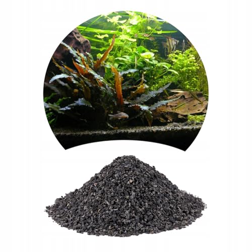 TD STONES Aquarium Kies Schwarz 24kg 2-3mm – Natürlicher, pH-neutraler Naturkies & Aquariumboden für Pflanzen Fische & Garnelen Dekorativer schadstofffreier Kies für Aquascaping Biotop & Aquariendeko von TD STONES