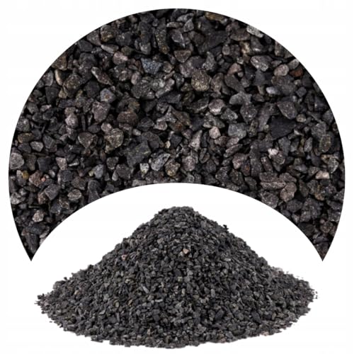 TD STONES Aquarium Kies Schwarz 8kg 2-3mm – Natürlicher, pH-neutraler Naturkies & Aquariumboden für Pflanzen Fische & Garnelen Dekorativer schadstofffreier Kies für Aquascaping Biotop & Aquariendeko von TD STONES