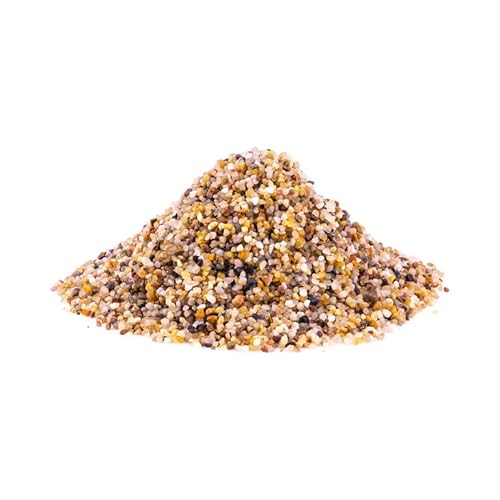TD STONES Quarzkies Bernstein 2kg 2-3mm – Natürlicher, pH-neutraler Naturkies & Aquariumboden für Pflanzen, Fische & Garnelen – Dekorativer, schadstofffreier Kies für Aquascaping Biotop & Aquariendeko von TD STONES