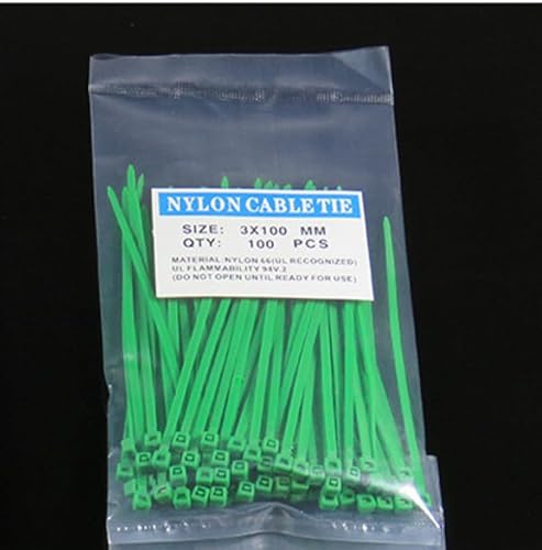 Beinbänder mit Reißverschluss, verschiedene Farben, für Geflügel, Küken, Hühner, Enten, Gänse, Truthähne, Grün, 3 x 100 mm, 100 Stück Beinbänder mit Reißverschluss, verschiedene Farben, für Geflügel, Küken, Hühner, Enten, Gänse, Truthähne, Grün, 3 x 100 mm, 100 Stück von TEAFIRST