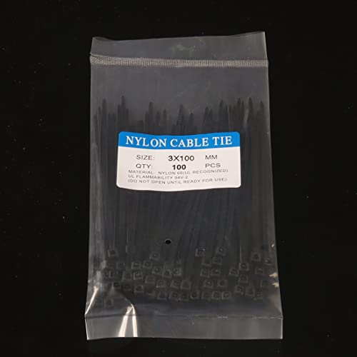 Beinbänder mit Reißverschluss, verschiedene Farben, für Geflügel, Küken, Hühner, Enten, Gänse, Truthähne, Schwarz, 3 x 100 mm, 100 Stück Beinbänder mit Reißverschluss, verschiedene Farben, für Geflügel, Küken, Hühner, Enten, Gänse, Truthähne, Schwarz, 3 x 100 mm, 100 Stück von TEAFIRST