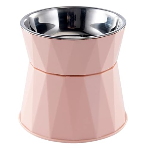 Dog Bowl Raised Cat Food Water Bowls with Detachable Elevated Stand Pet Stainless Steel Feeder Bowl No-Spill Anti Slip Dog Futternapf Stainless Steel pet Bowls with Stand for Cats Dogs Non Slip von TEBI