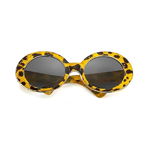 Katzenbrille Haustier-Sonnenbrille Retro-Rundschreiben Hunde-Sonnenbrille Cosplay Kostümzubehör Foto-Requisite von TEBI