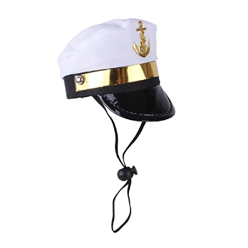 TEBI Lustiger Hut für Cosplay Captain Pirat Dress Up Kostüm Haustier Hut Weihnachten Cosplay Warm Kopfbedeckung Hunde Zubehör lustige Hüte für Haustier Halloween Cosplay von TEBI