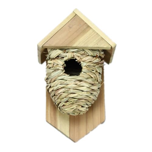 Vogelnest Gewebter Nistkasten Für Vögel Klettern Gewebtes Nest Für Unterschlupf Schöne Dekoration Nisthaus von TEBI