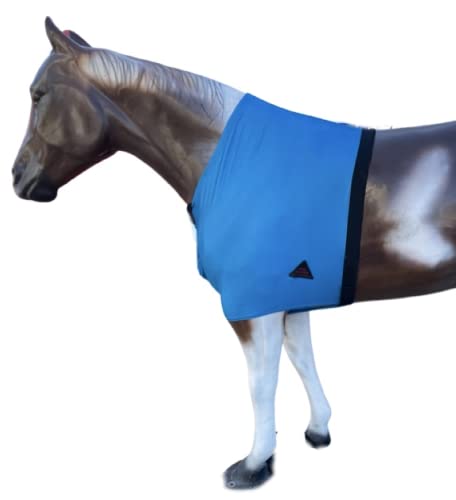 Pferde Lycra Schulterschutz | Premium 4-Wege-Lycra-Brustschutz (Medium_Horse, Blaugrün) von TECH EQUESTRIAN