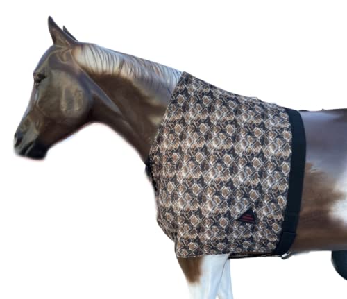 Tech Equestrian Pferde Lycra Schulterschutz | Premium 4-Wege Lycra Brustschutz (Medium_Horse, Python) von TECH EQUESTRIAN
