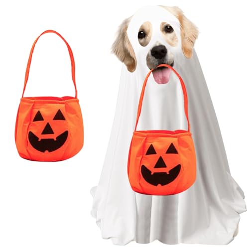 TECHEEL Halloween Geist Hundekostüm Weißer Geist-Hunde-Umhang Gespenst Kostüme Für Hunde Gespenst Kostüm Halloween Geist Haustier Umhang Haustier-Outfits Für Halloween-Cosplay-Treffen von TECHEEL