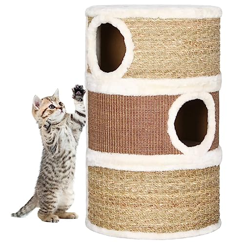 Cat Supplies Katzenkratztonne 60 cm Seegras Tiere & Haustierbedarf von TECHPO