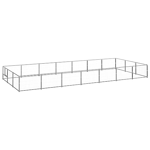 Startseite Möbel Hundehütte Silber 21 m² Stahl von TECHPO