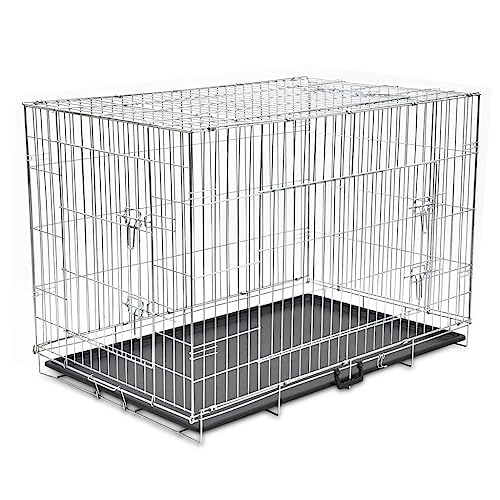 Transportboxen & Kisten Faltbare Hundebank aus Metall XXL Tiere & Haustierbedarf von TECHPO