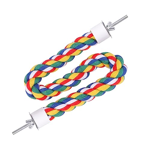 TEHAUX 1pc Papagei Baumwolle Seil Spielzeug Klettern Seil für Papageien Papagei Kauen Barsch Seil TEHAUX 1pc Papagei Baumwolle Seil Spielzeug Klettern Seil für Papageien Papagei Kauen Barsch Seil von TEHAUX