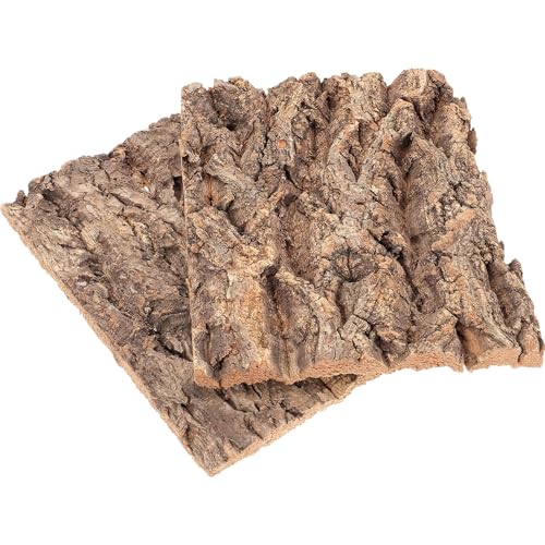TEHAUX 2 Stück Reptilien-baumrinden-Dekoration, Natürliche Kletterrinde für Terrarien, Sicheres Versteck für Eidechsen Und Schlangen, 7, 67 X 5, 82 Zoll von TEHAUX
