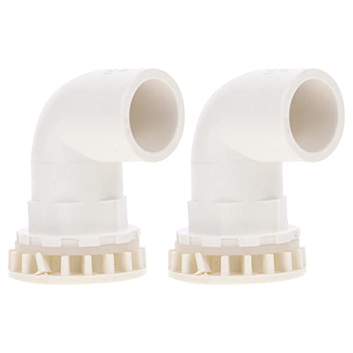 TEHAUX Winkelverbinder für Aquarien 2 Stück PVC-verbinder 20 Mm Innendurchmesser Dicht Alterungsbeständig für Aquarien von TEHAUX