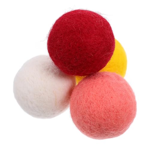 TEHAUX 4Stücke Hundespielzeug Filzball Interaktives Molarenspielzeug Für Bissfester Kauspielzeugball Für Welpen Und Kleine Fördert Kauen TEHAUX 4Stücke Hundespielzeug Filzball Interaktives Molarenspielzeug Für Bissfester Kauspielzeugball Für Welpen Und Kleine Fördert Kauen von TEHAUX
