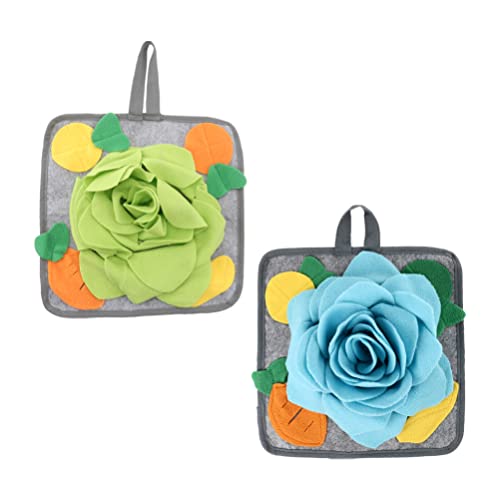 TEHAUX Hundedecke 2st Kaninchen-schnüffelpad Karotten- Futtermatte Für Meerschweinchen Schnupfen Matt Druckentlastungsmatte Für Haustiere Polarfleece Spielzeug Arbeit von TEHAUX