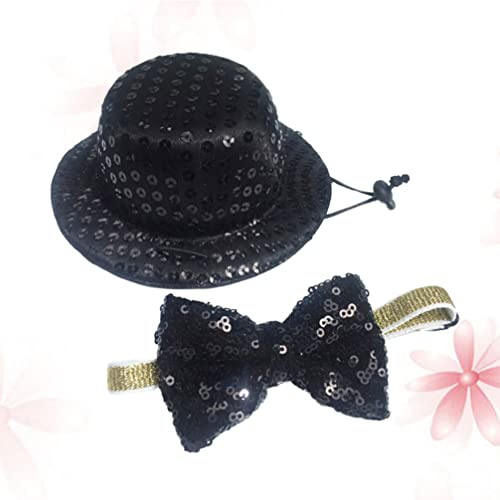 TEHAUX Haustier Hund Katze Hut Und Krawatte Set Cosplay Kostüm Schwarzer Pailletten Hut für Weihnachten Maskerade Geburtstagsfeiern Alltagskleidung Wochenendpartys Paraden Fotografieren TEHAUX Haustier Hund Katze Hut Und Krawatte Set Cosplay Kostüm Schwarzer Pailletten Hut für Weihnachten Maskerade Geburtstagsfeiern Alltagskleidung Wochenendpartys Paraden Fotografieren von TEHAUX