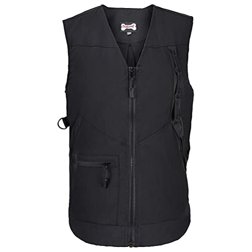 TEHAUX Trainingsweste Für Haustiere Weste Für Hundeführer Hundeführerweste Für änner Und Frauen Trainingsweste Für Tierführer Tierhalter Mann Polyester (Windjacke) Taschenhund Anti-Griff von TEHAUX