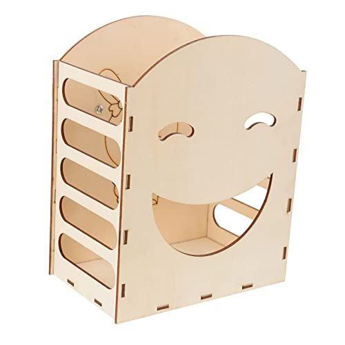 TEHAUX Hasengrasständer Guinea Pig Food Container Kaninchen- Lebensmittelspender. Heufutterspender Aus Kaninchen Heu Futterbehälter Für Meerschweinchen Haustier Halterung Hölzern TEHAUX Hasengrasständer Guinea Pig Food Container Kaninchen- Lebensmittelspender. Heufutterspender Aus Kaninchen Heu Futterbehälter Für Meerschweinchen Haustier Halterung Hölzern von TEHAUX