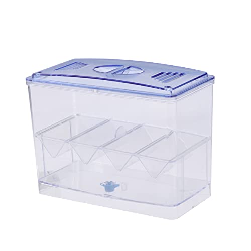 TEHAUX Trennwand Für Aquarien Zubehoer Transparente Fischaufzuchtbox Multifunktionale Acryl-Aquarienbrutkästen für Garnelen Guppy Clownfische Aggressive Einfache Installation Größe M von TEHAUX