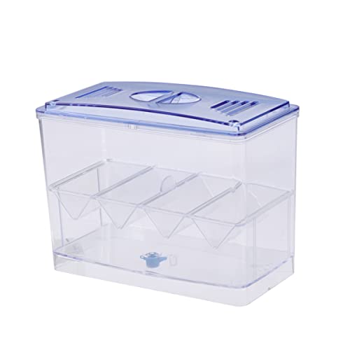 TEHAUX Aquarium Zubehoer Transparente Fischaufzuchtbox Multifunktionale Acryl-Aquarienbrutkästen für Garnelen Guppy Clownfische Aggressive Einfache Installation Größe Aquarium von TEHAUX