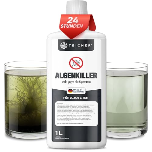 Algenvernichter Teich Algenmittel für Schwebealgen & Blaualgen | Klares Wasser & Algenfrei | Geeignet für Teiche mit Fischen & Pflanzen | Anti Algen Mittel Made in Germany Algenvernichter Teich Algenmittel für Schwebealgen & Blaualgen | Klares Wasser & Algenfrei | Geeignet für Teiche mit Fischen & Pflanzen | Anti Algen Mittel Made in Germany von TEICHER