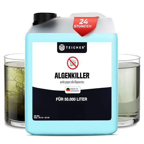 Algenvernichter Teich Algenmittel für Schwebealgen & Blaualgen | Klares Wasser & Algenfrei | Geeignet für Teiche mit Fischen & Pflanzen | Anti Algen Mittel Made in Germany Algenvernichter Teich Algenmittel für Schwebealgen & Blaualgen | Klares Wasser & Algenfrei | Geeignet für Teiche mit Fischen & Pflanzen | Anti Algen Mittel Made in Germany von TEICHER