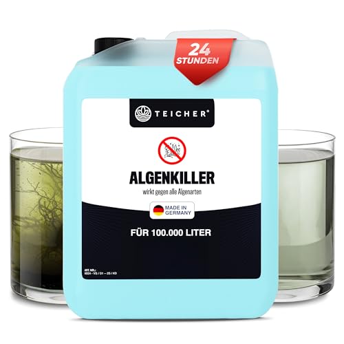 Algenvernichter Teich Algenmittel für Schwebealgen & Blaualgen | Klares Wasser & Algenfrei | Geeignet für Teiche mit Fischen & Pflanzen | Anti Algen Mittel Made in Germany Algenvernichter Teich Algenmittel für Schwebealgen & Blaualgen | Klares Wasser & Algenfrei | Geeignet für Teiche mit Fischen & Pflanzen | Anti Algen Mittel Made in Germany von TEICHER