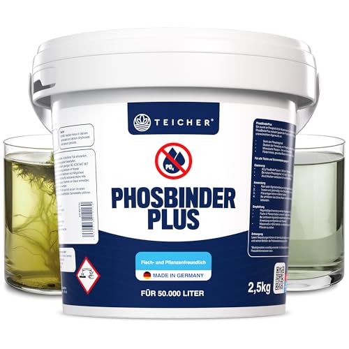 Teicher Phosphatbinder für klares Teichwasser – Reduziert Phosphat nachhaltig | Unterstützt natürliche Wasserbalance | Ohne Rückstände | Made in Germany von TEICHER